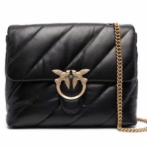 🖤 PINKO Large Love Shoulder Bag- Black🖤